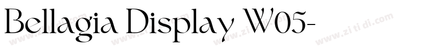 Bellagia Display W05字体转换 Bellagia Display W05字体转换